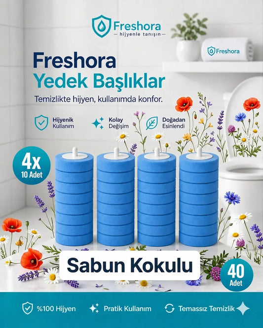Yedek Sünger Başlık 40'lı (kullan-At) Freshora