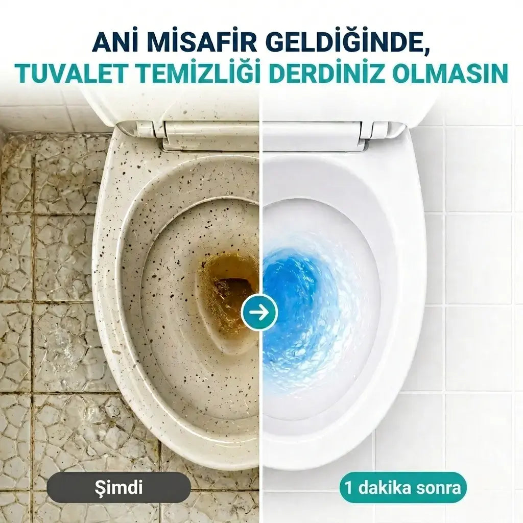 Freshora tek kullanımlık deterjan başlıklı tuvalet fırçası seti