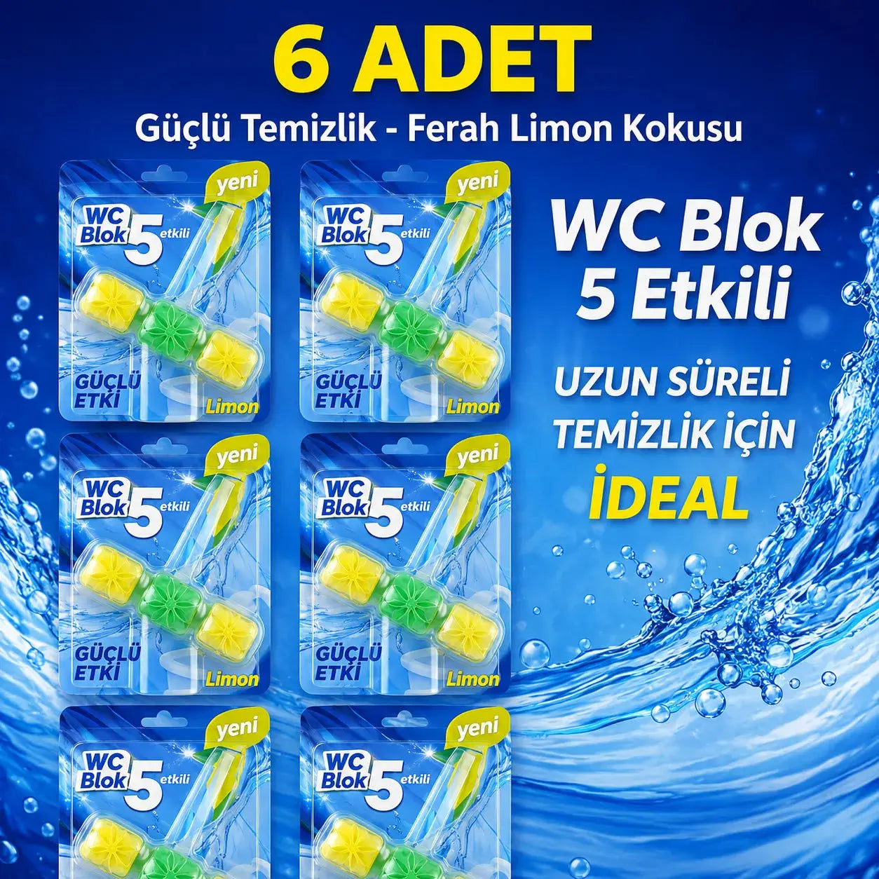 Limon Etkili Tuvalet Blok Kokusu Freshora